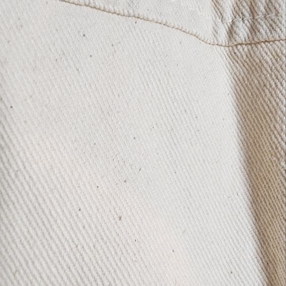 NWT Zara Cream Denim Playsuit Romper Size Large. - Picture 15 of 16